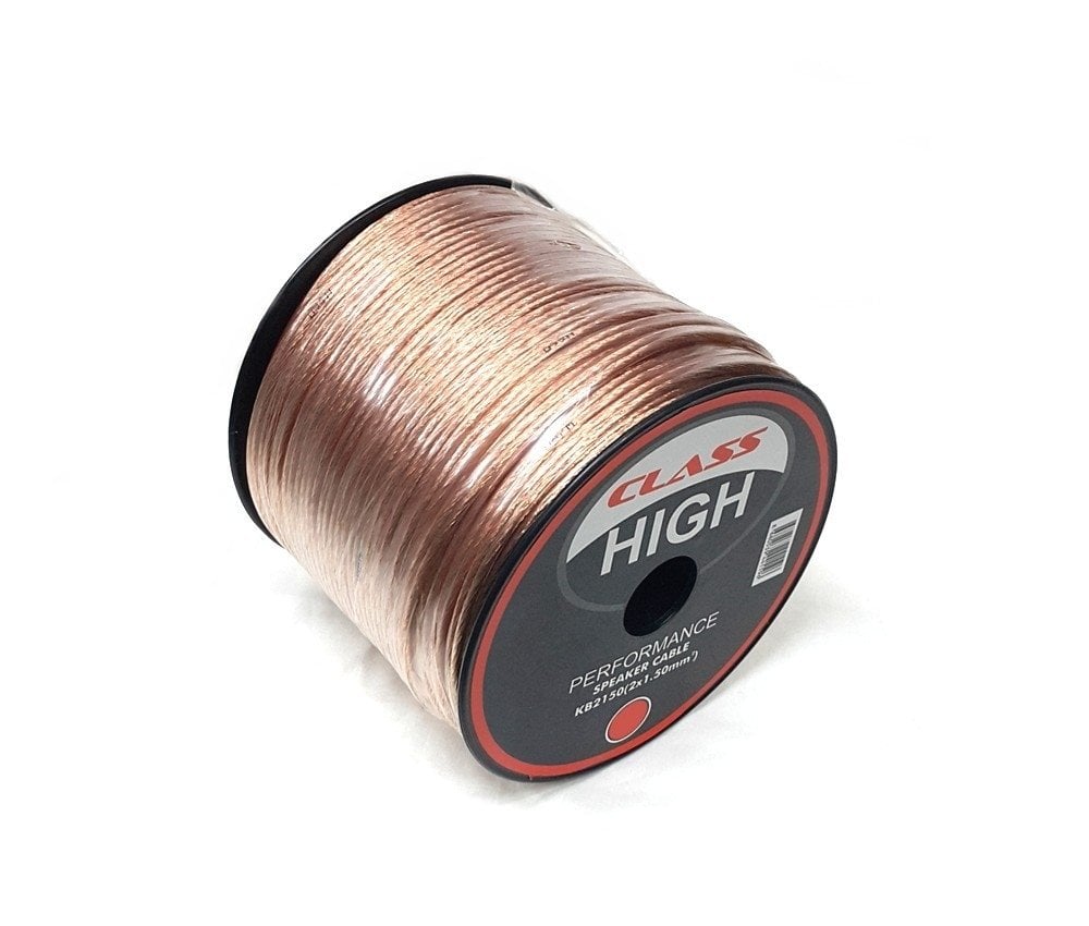 Class 2x1,50mm Hoparlör Kablosu 10Metre Şeffaf