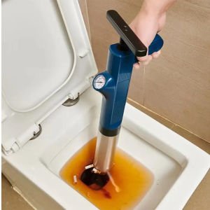 Elektromer EL-26076 Yüksek Basınçlı Tıkanmış Tuvalet Lavabo Pistonu Pompası Açacağı (120 psi)