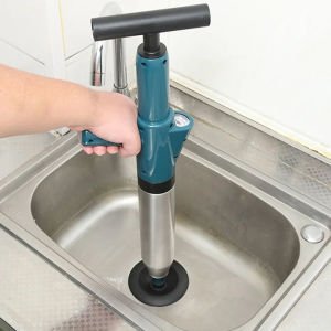 Elektromer EL-26076 Yüksek Basınçlı Tıkanmış Tuvalet Lavabo Pistonu Pompası Açacağı (120 psi)