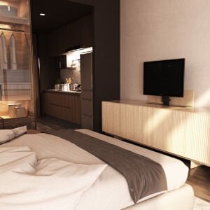 electroon 32'' - 57'' İnç Ayarlanabilir Yükseklik Uzaktan Kumandalı TV Kaldırma Lift Asansörü