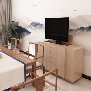 electroon 32'' - 57'' İnç Ayarlanabilir Yükseklik Uzaktan Kumandalı TV Kaldırma Lift Asansörü