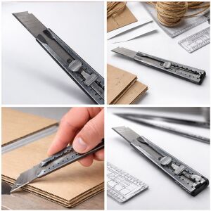 Sunup SN-27094 Metal 18mm Uçlu 15cm Falçata - Maket Bıçağı