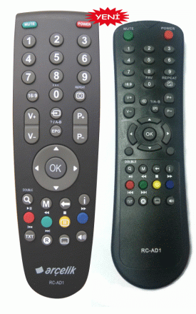 Arçelik-Beko RC-AD1 LCD TV  Kumandası Yan Sanayi Model