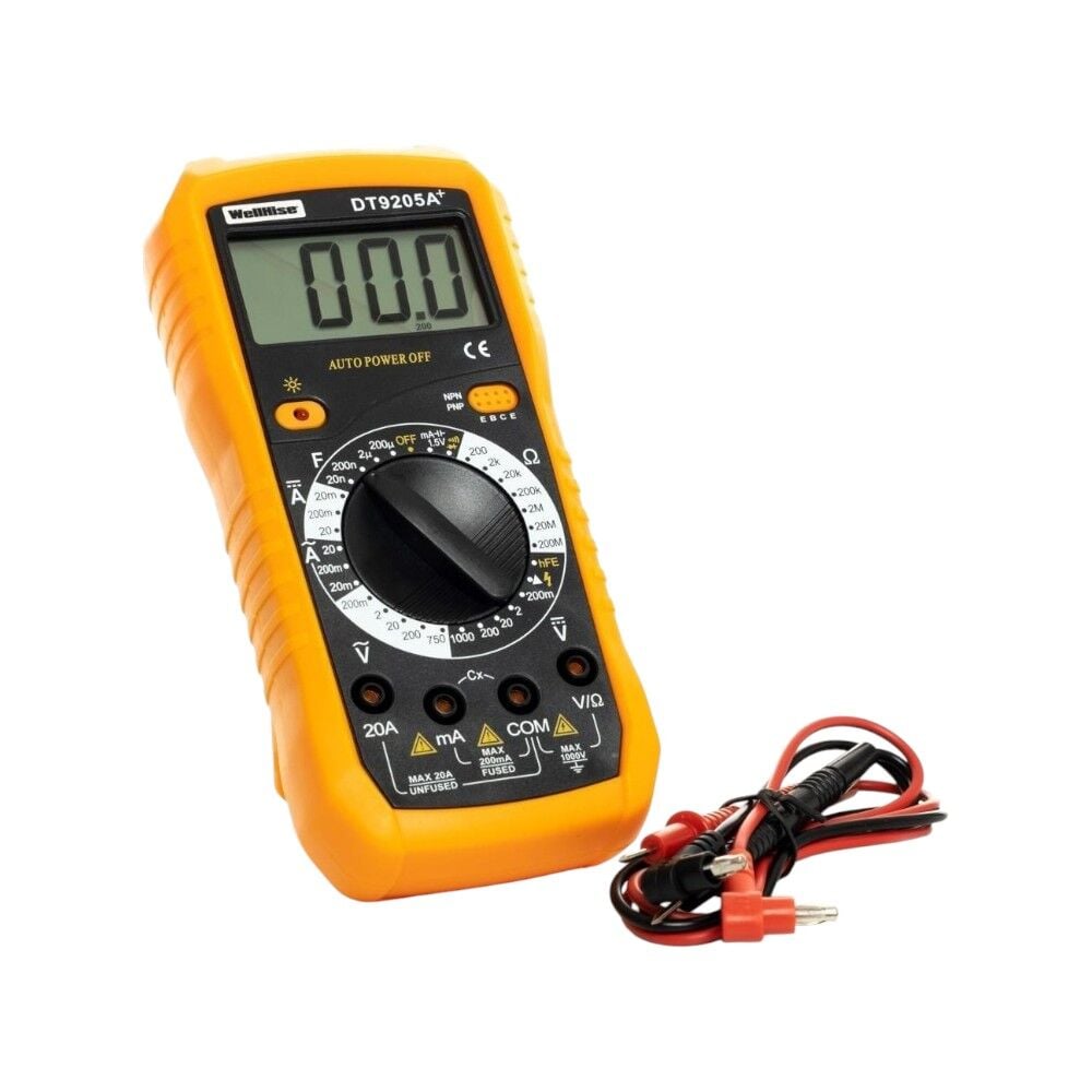 Wellhise DT9205A+ Dijital Multimetre Ölçü Aleti