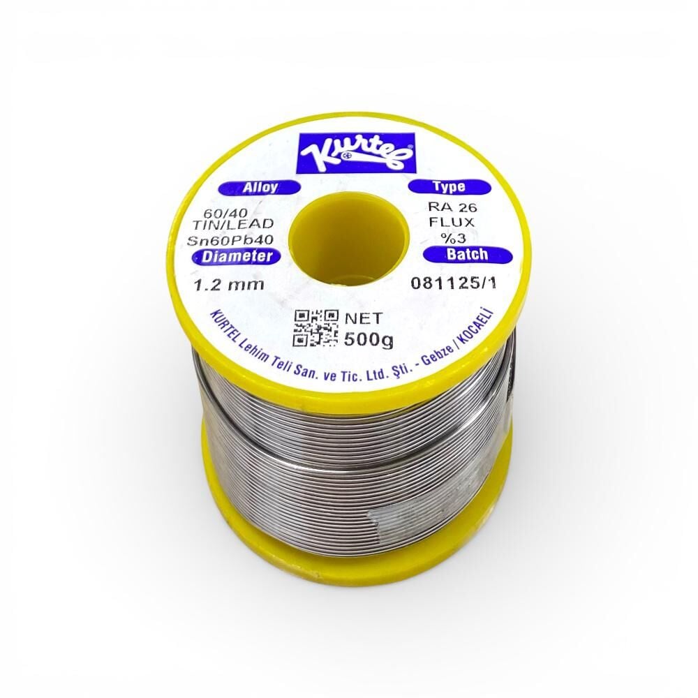 Kurtel 500 gram 1,2mm Lehim Teli Yerli Üretim SN60/40