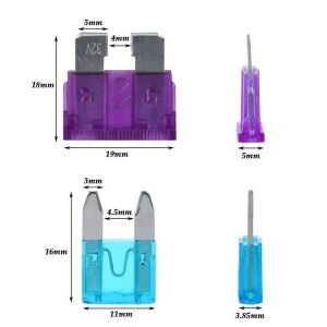 Powermaster Micro - Mini - Standart Size Karışık Oto Sigorta Seti - 300Adet