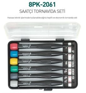 Proskit 8PK-2061 Saatçi Tornavida Seti 6Lı