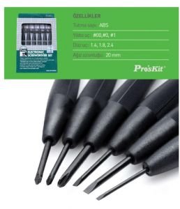 Proskit 8PK-2061 Saatçi Tornavida Seti 6Lı