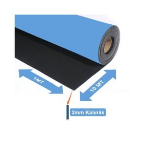 BAKON 100cm x 10mt Antistatik ESD Masa Örtüsü Mavi Kalınlık 2mm