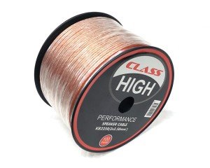 Class 2x2,50mm Hoparlör Kablosu CCA 100Metre Şeffaf