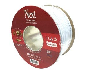 NEXT YE-9601 RG6-U4 HD Trishield Anten Kablosu 100Metre