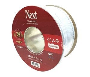 NEXT YE-9601 RG6-U4 HD Trishield Anten Kablosu 100Metre