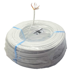 Poke 2+1 0.50mm CCTV Kamera Kablosu 100Metre - Beyaz