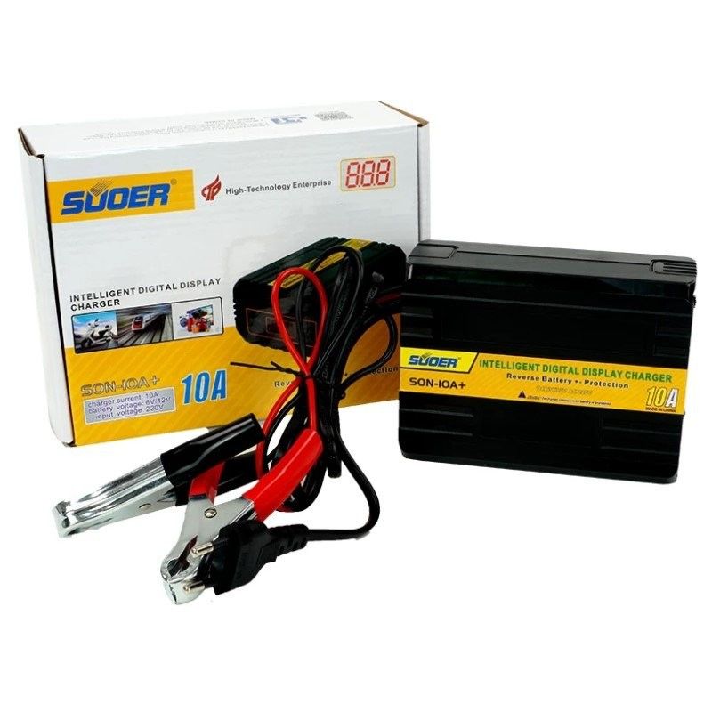 Suoer Son-10A+ 6Volt-12Volt 10Amper Akıllı Akü Şarj Cihazı
