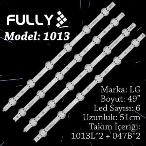 LG 49UJ651V 49'' inç 4 Adet Tv Led Takımı Fully Set-1013