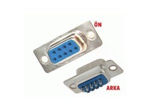 9 Pin Dişi D-Sub Konnektör