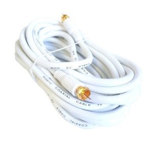 electroon 5Metre RG6 Anten Kablosu Press Baskılı Gold Konnektörlü