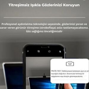 PowerMaster PM-29316 Asimetrik Göz Koruyucu Monitör Işık Barı 61cm 3Renk Modlu