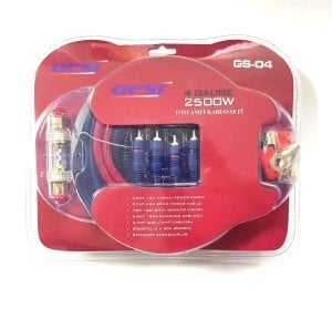 GeSi GS-04 4GA 2500W Oto Anfi Kablo Seti