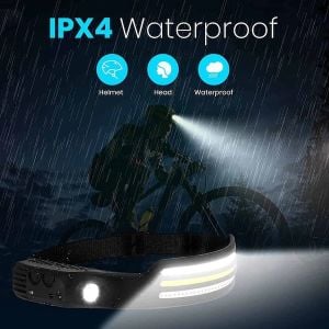 Powerdex PD-1172 Profesyonel Sensörlü Esnek Cob Ledli Kafa Lambası