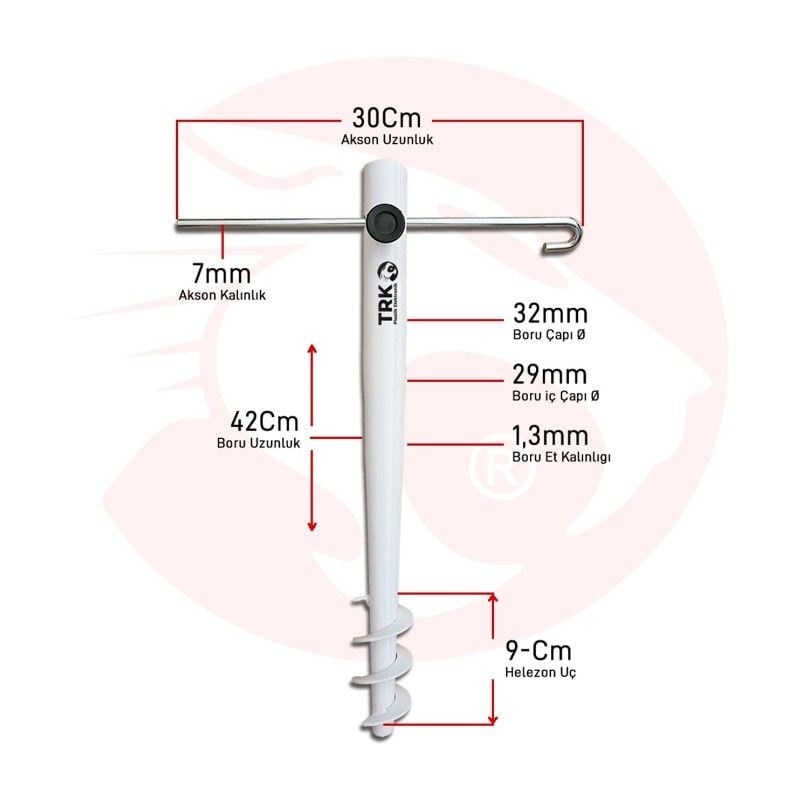 electroon TRK-777 Metal Şemsiye Kazığı
