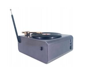 Rose SP-425 USB-SD-FM-Bluetooth Destekli Şarjlı Nostaljik Retro Radyo - Gri