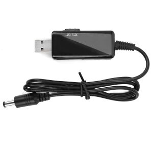 electroon 5V USB To 9V - 12V DC Çevirici Kablo 5.5x2.1mm Jak Fişli Dijital Ekranlı