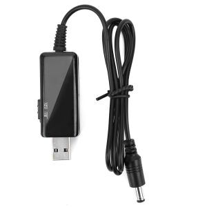 electroon 5V USB To 9V - 12V DC Çevirici Kablo 5.5x2.1mm Jak Fişli Dijital Ekranlı