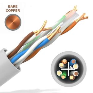 Ersan Kablo 23AWG Full Bakır CAT6 Kablo Gri 500Mt Yerli Üretim