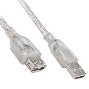 Powermaster 1.5Metre USB 2.0 Uzatma Kablosu Şeffaf