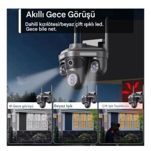 Avenir AV-S316X 10X Optik Zoomlu 4 Kameralı 16MP 3 PTZ Dönebilen Wifi Sesli Kamera