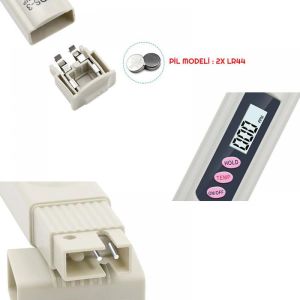 Powermaster TDS-3 Su Kalite Sıcaklık Saflık Ölçüm Test Cihazı