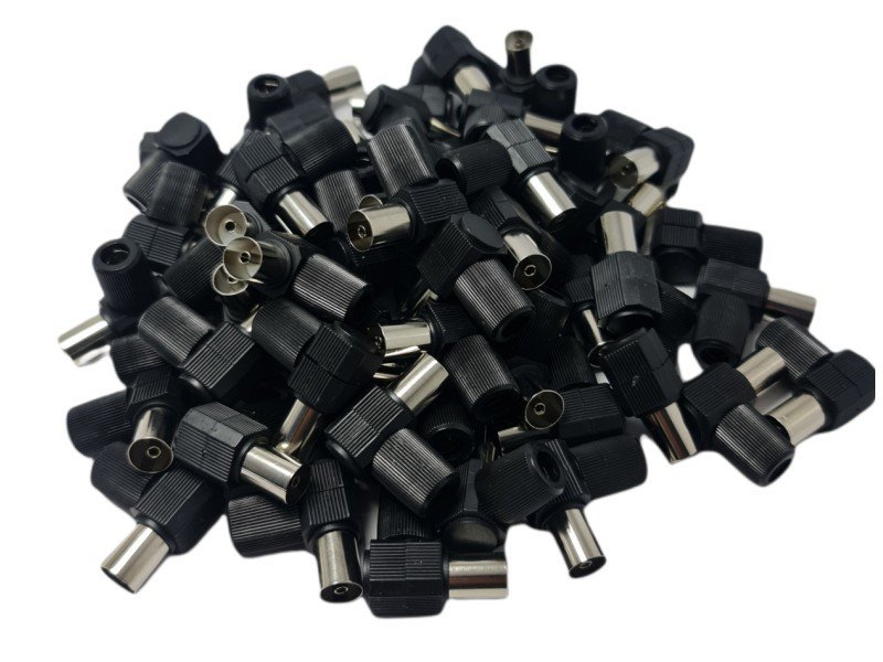 electroon Anten Fişi Dişi L Tip 60ohm Siyah - 100Adet