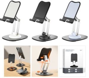 PowerMaster PM-24574 Masa Üstü 360 Derece Tablet ve Telefon Tutucu Stand
