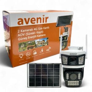 Avenir AV-S425 6MP 2 Kameralı AOV 4G Sim Kartlı Solar Kamera