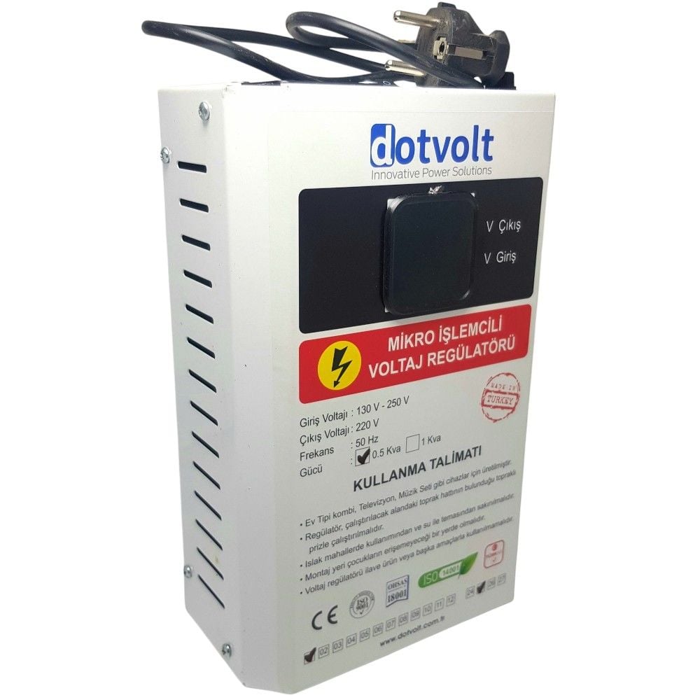 dotvolt Mikro İşlemcili Voltaj Regülatörü 500VA