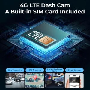 Novacom BG12 GPS 4G Vstarcam Araç Kamerası 1080P