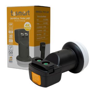 T&Smart 0.1dB Ultra HD 4K Universal Çiftli Twin Lnb