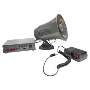 Rose HP-604 Pazarcı Anfi Seti USB Girişli-Ses Kayıtlı-Mikrofonlu