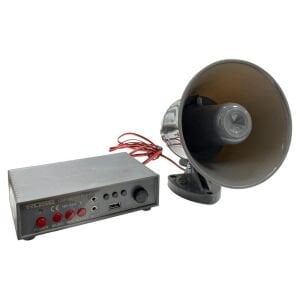 Rose HP-604 Pazarcı Anfi Seti USB Girişli-Ses Kayıtlı-Sirenli-Mikrofonlu