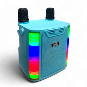 Rose Sp-614 Taşınabilir Şarjlı Bluetooth Karaoke Mikrofon ve Hoparlör Seti - Mavi