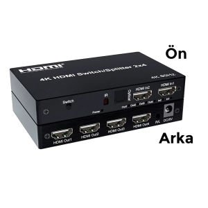 S-Line 4K HDMI Switch-Splitter 2x4