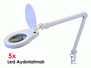 Swat ZD 129A Masa Üstü Led Aydınlatmalı 5x Büyüteç