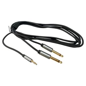 PAWER 3Metre 2x 6.3mm Mono - 3.5mm Stereo Kablo