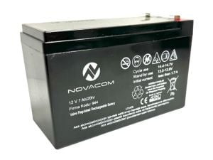 Novacom 12Volt 7Amper Bakımsız Kuru Akü 12V 7A