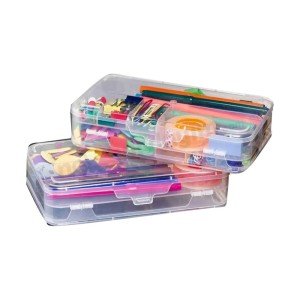 electroon 12 Seperatörlü Çift Taraflı Şeffaf Organizer 213x126x47mm