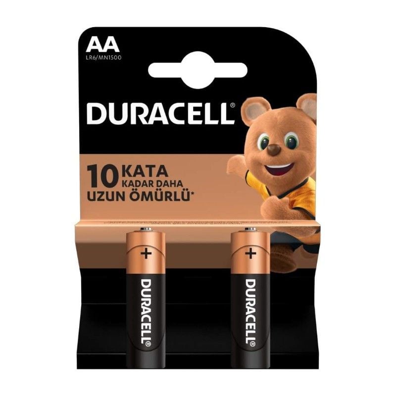 Duracell Alkalin Kalem Pil AA - 2li Blister