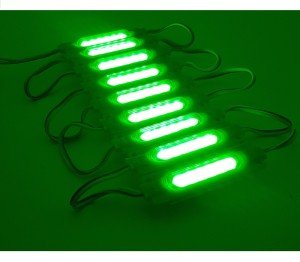 Ledwell Cob Ledli Mercekli Modül Led Yeşil - 10Adet