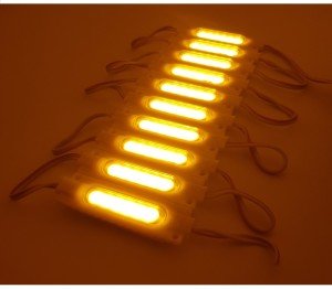 Ledwell Cob Ledli Mercekli Modül Led Sarı - 1Adet