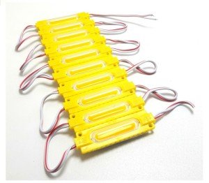 Ledwell Cob Ledli Mercekli Modül Led Sarı - 1Adet